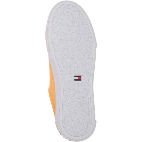 new YELLOW Tommy Hilfiger Women's PASKAL2 Zipper-Detail Canvas Sneakers Sz 8.5 M - Picture 4 of 6